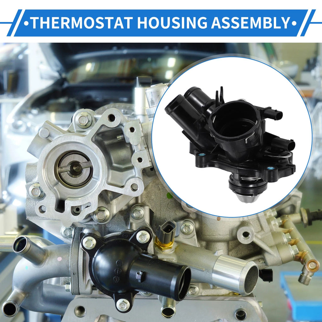 Engine Coolant Thermostat Housing Assembly Replacement for Mercedes-Benz C250 (2015–2019)