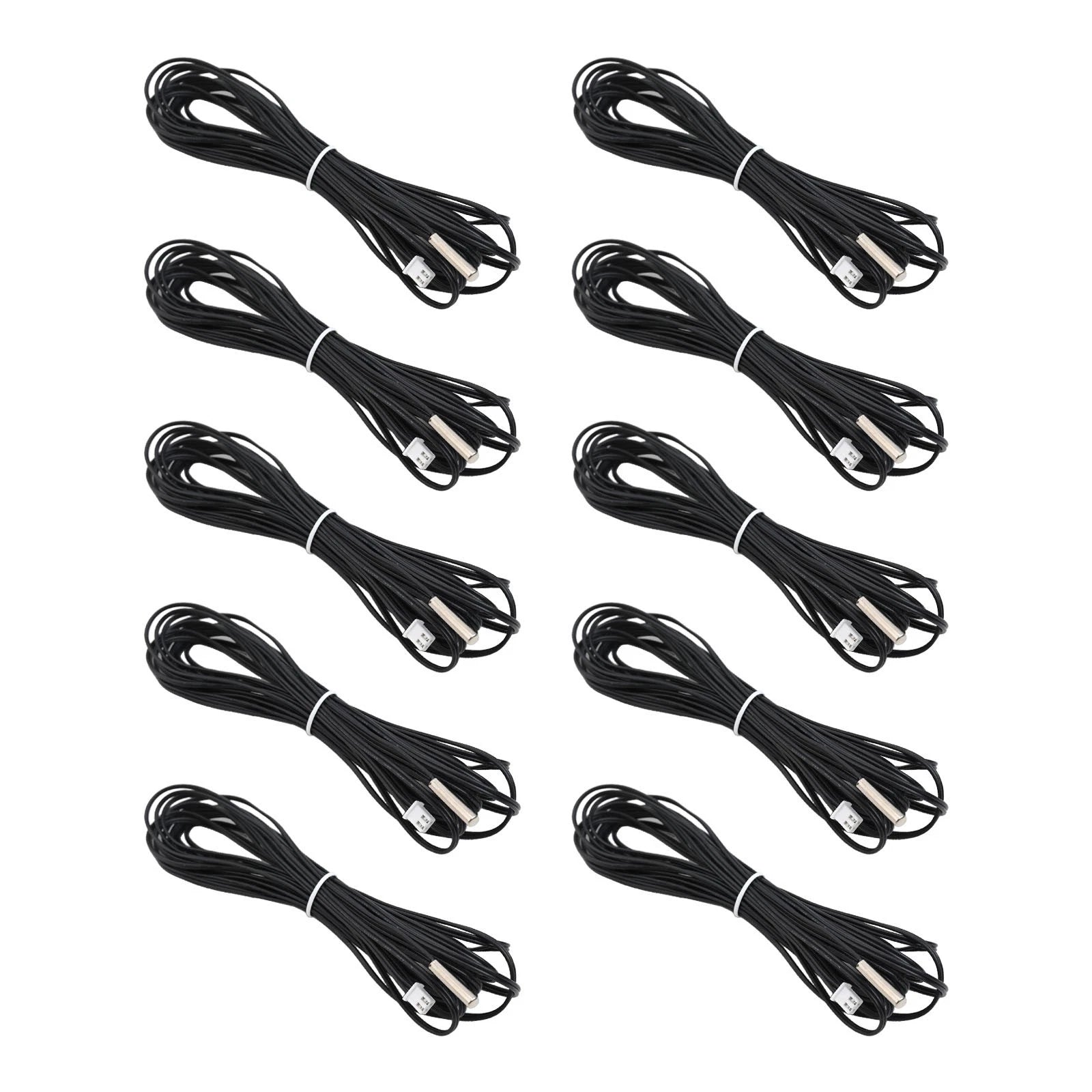 10Pcs 10K Ohm Thermistor Temperature Sensor Probe for Universal Applications