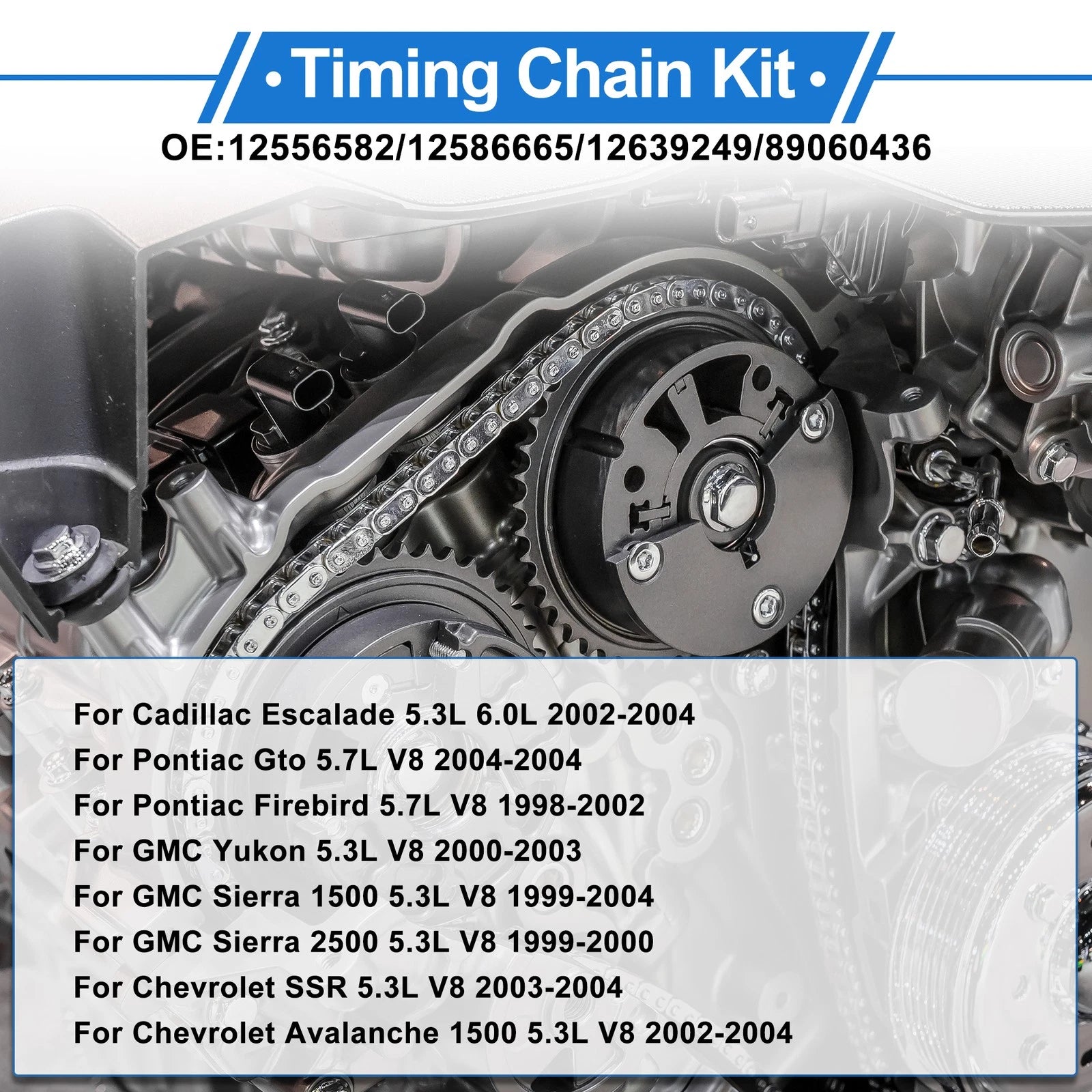 Timing Chain Kit Replacement for Chevrolet Silverado Tahoe Avalanche (2007–2014)