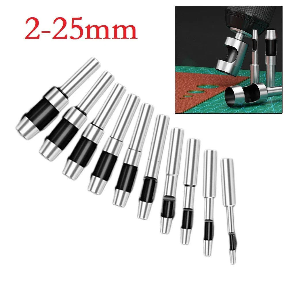 Hollow Drilling Tools for Leather, Plastic, Sponge (2X)