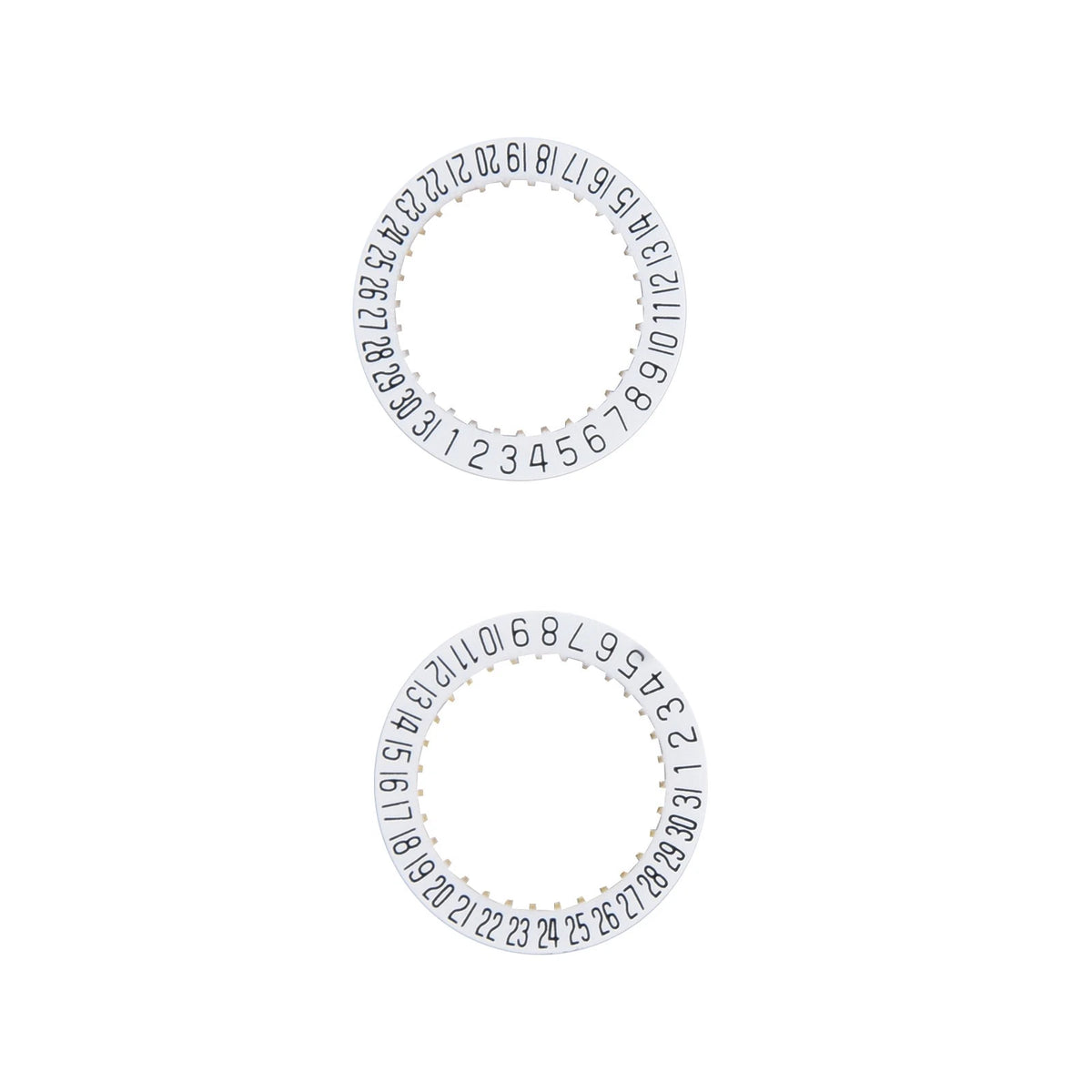 2Pcs Date Indicator Wheel Disc Plate 2557 for ETA 2804-2 2824-2 2892A2