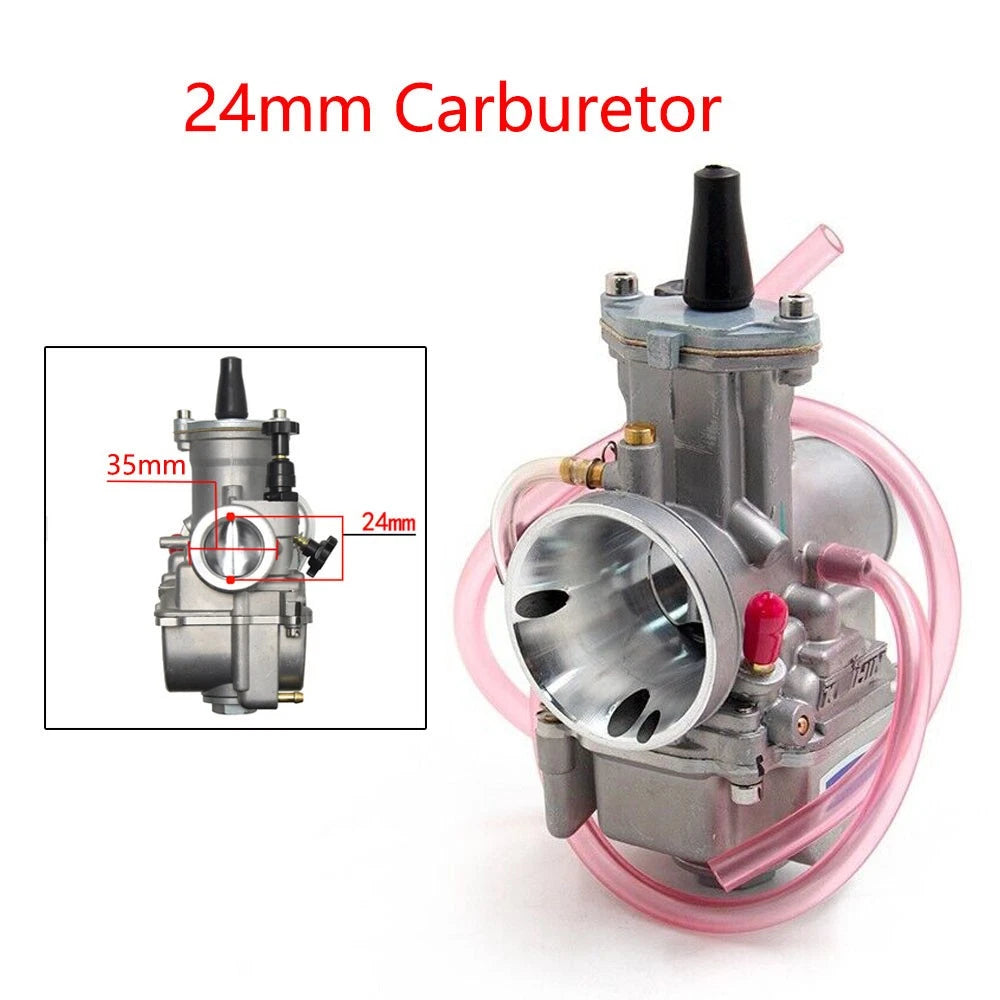 24mm Carburetor for PWK24 Keihin KOSO OKO Dirt Pit Bike ATV Go Kart