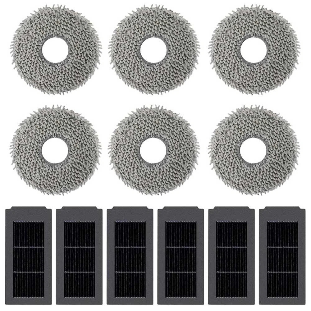 Replacement Mop Cloths & Filter Mesh for Ecovacs X5 (OMNI)