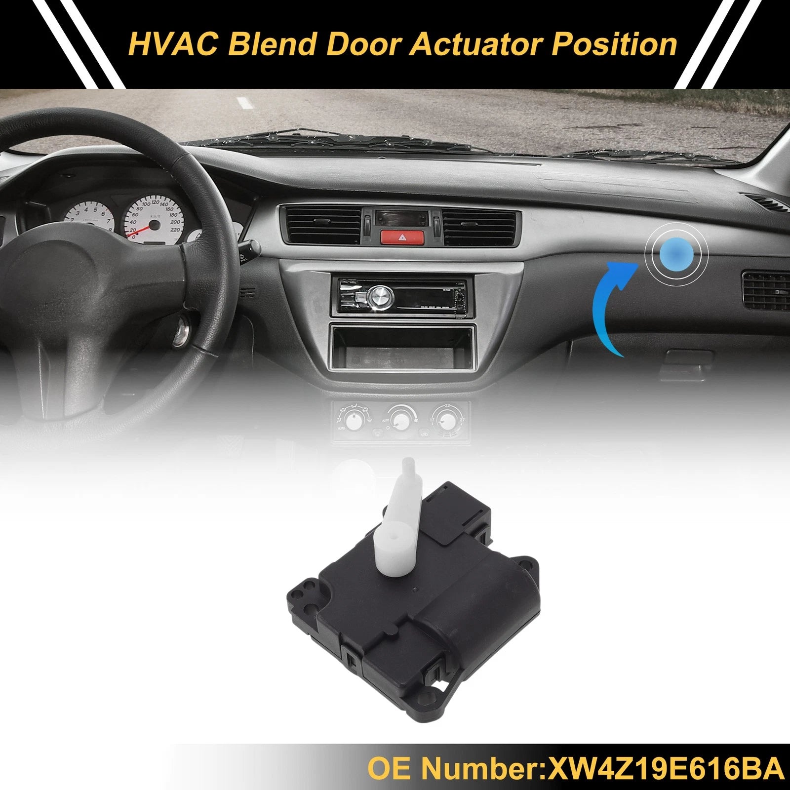 HVAC Heater Blend Door Actuator Replacement for Ford Thunderbird (2002–2003)