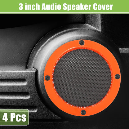 Set of 4 Speaker Grill Covers for Car Audio Subwoofer (Universal)