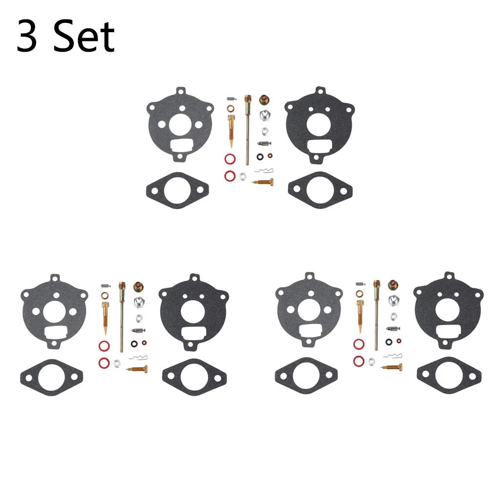 Set of 3 Carburetor Gasket Kit for B&S 7HP 8HP Engine (394693 291763 295938)