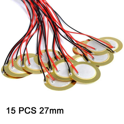 15 Piezo Discs for Acoustic Applications (300 Max 4.6 0.5 KHz)