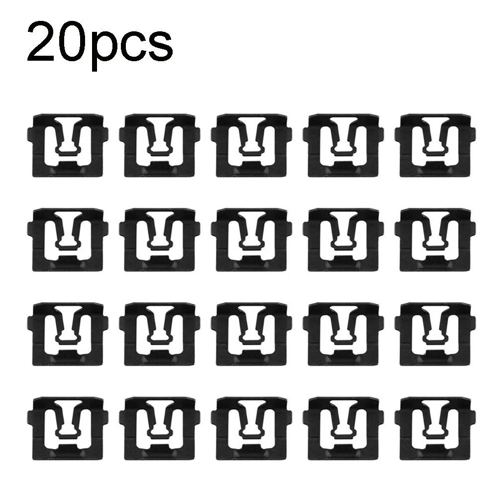 20PCS Rear Glass Molding Trim Clips for Ford (C5ZZ6543413B, 6493)