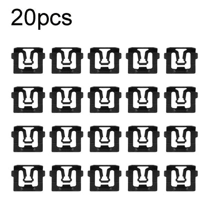 20PCS Rear Glass Molding Trim Clips for Ford (C5ZZ6543413B, 6493)