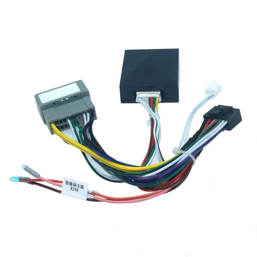 Audio 16 Pin Android Power Cable Adapter with Canbus Box for Jeep Compass (2007–2009)