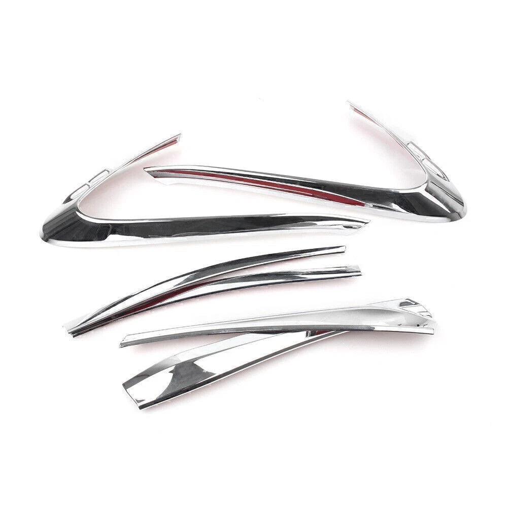 Set of 2 Rear Tail Light Lamp Covers for Toyota C-HR (2018) Chrome ABS