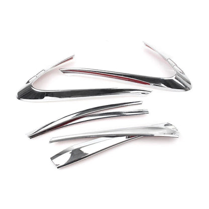 Set of 2 Rear Tail Light Lamp Covers for Toyota C-HR (2018) Chrome ABS