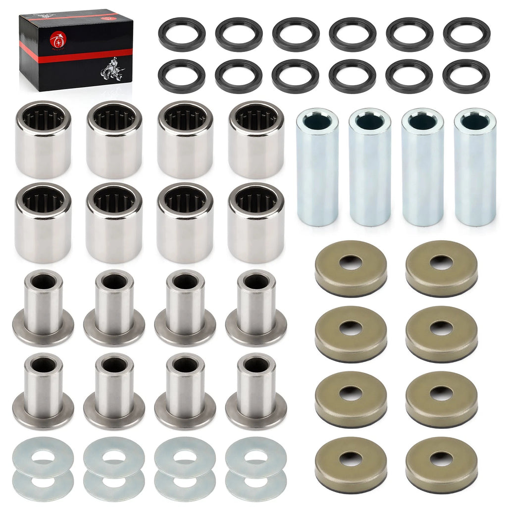 Front Upper Lower A-Arm Bushing w/ Oil Seal Kit for Kawasaki KFX400 (2003–2006)