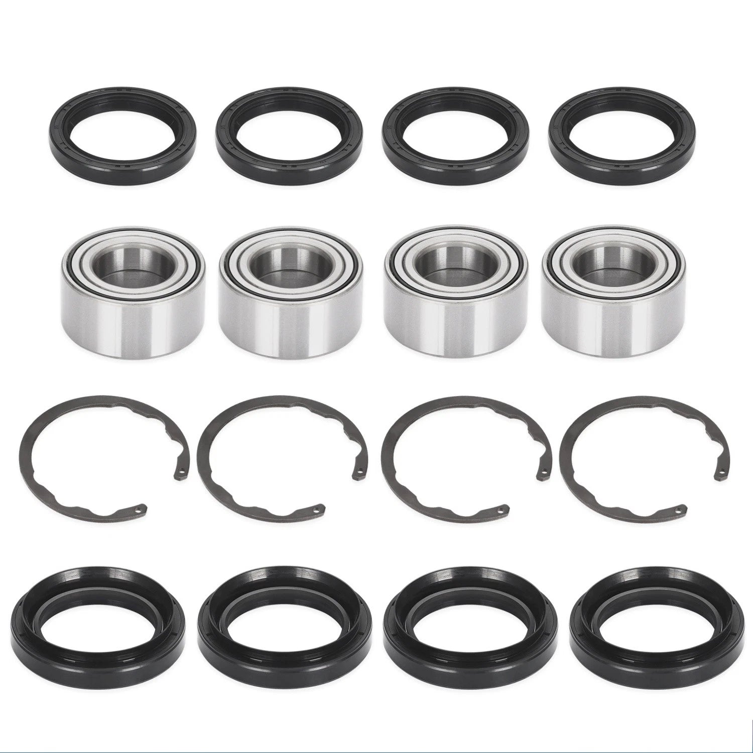 4X Wheel Bearing w/Circlip for Kawasaki Bayou Prairie 300 400 (1990–2004)