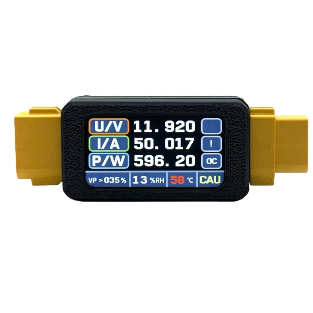 RC Battery Tester for XT60 30A Ammeter Charge Discharge Color Display