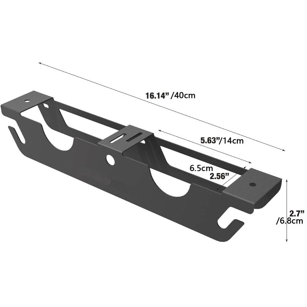 2 Slot Wall Mount Angle Grinder Stand for Garage Workshop