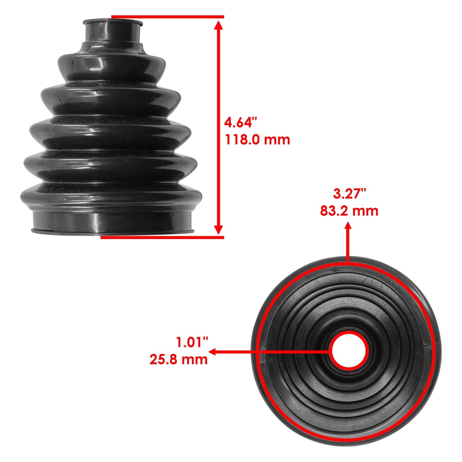 Rear Wheel Side Boot Kit Replacement for Can-Am Maverick X3 2017–2023