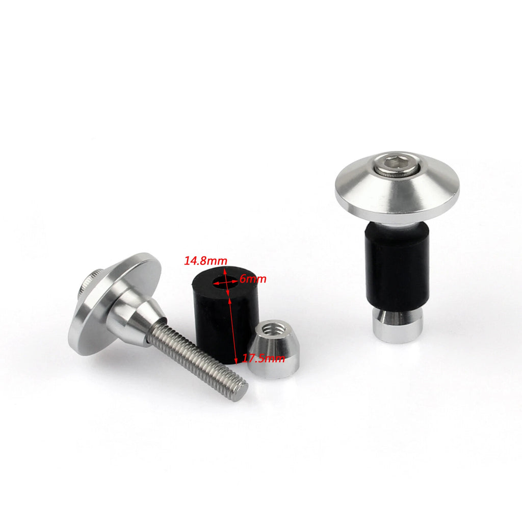 7/8" Handlebar Grips & Bar End Plugs for Universal Motorcycle (T9)