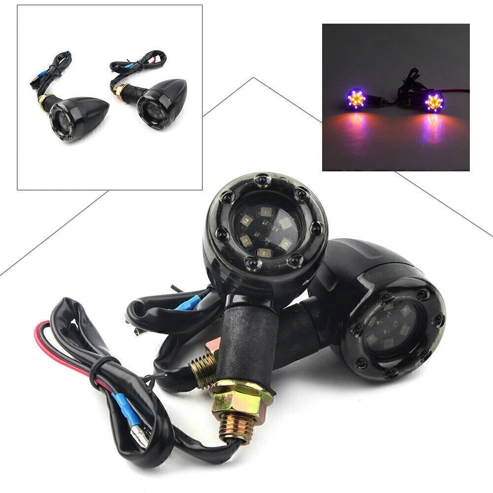 2X LED Turn Signal Light Indicators for Harley (Universal)