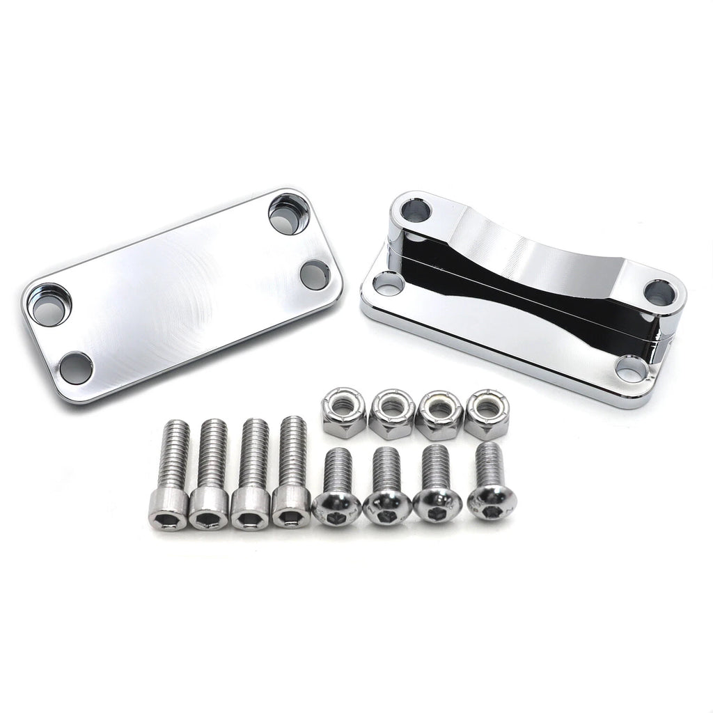 Chrome Front Fender Relocator Kit for Harley Touring FLHT FLHR (2003–2013)