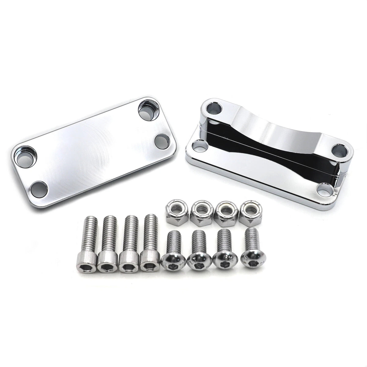 Chrome Front Fender Relocator Kit for Harley Touring FLHT FLHR (2003–2013)