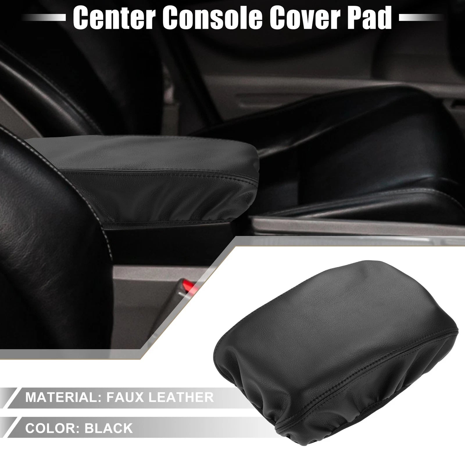 Center Console Armrest Cover Trim for Honda Civic (2022–2023) Black