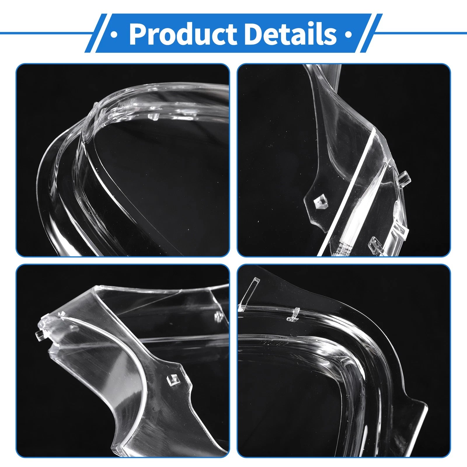 Headlight Lens Cover for Porsche Macan (2014–2018) PC Clear