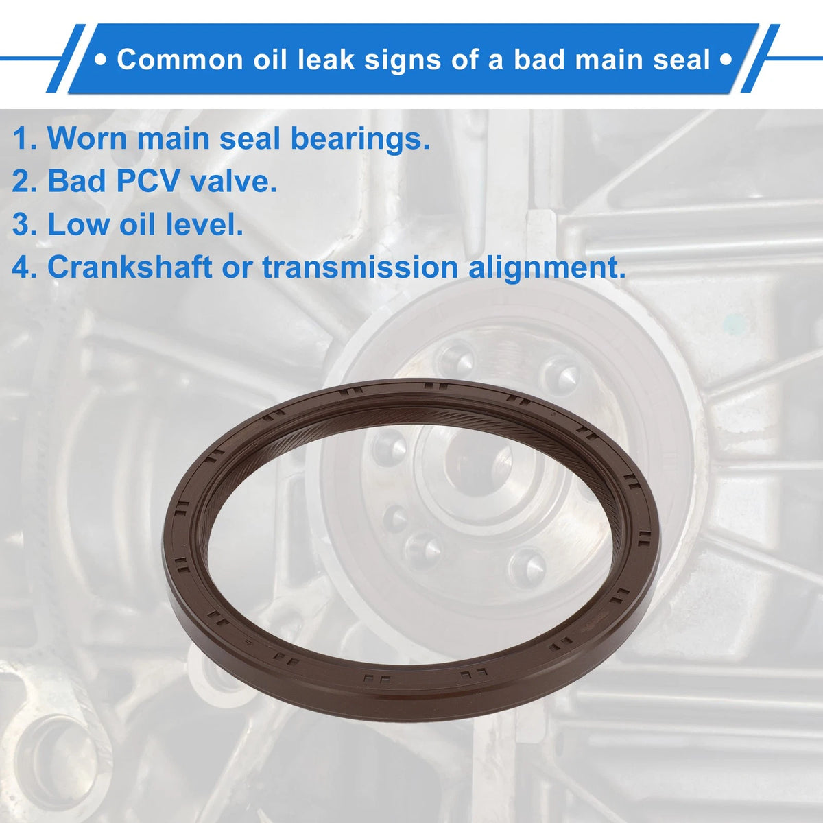 Rear Crankshaft Oil Seal Replacement for Toyota Camry Highlander (2005–2015)