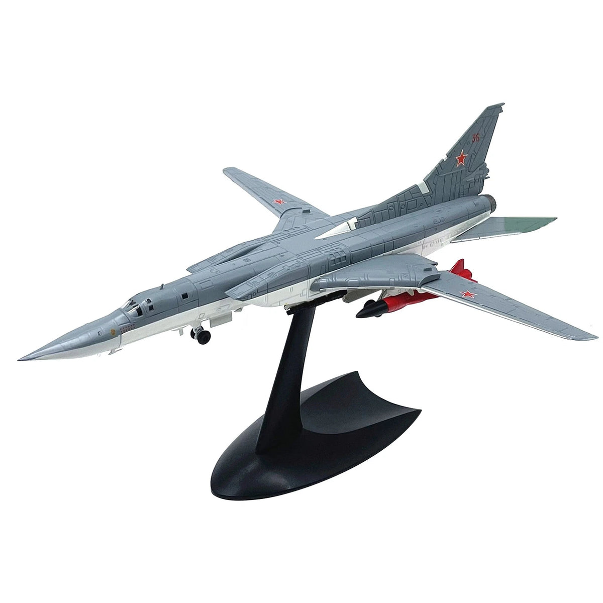 1:144 Scale TU-22M3 Backfire Model Aircraft with Display Stand