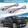 2PCS Tow Mirrors Wiring Harness for Chevy Silverado GMC Sierra (2014–2018)