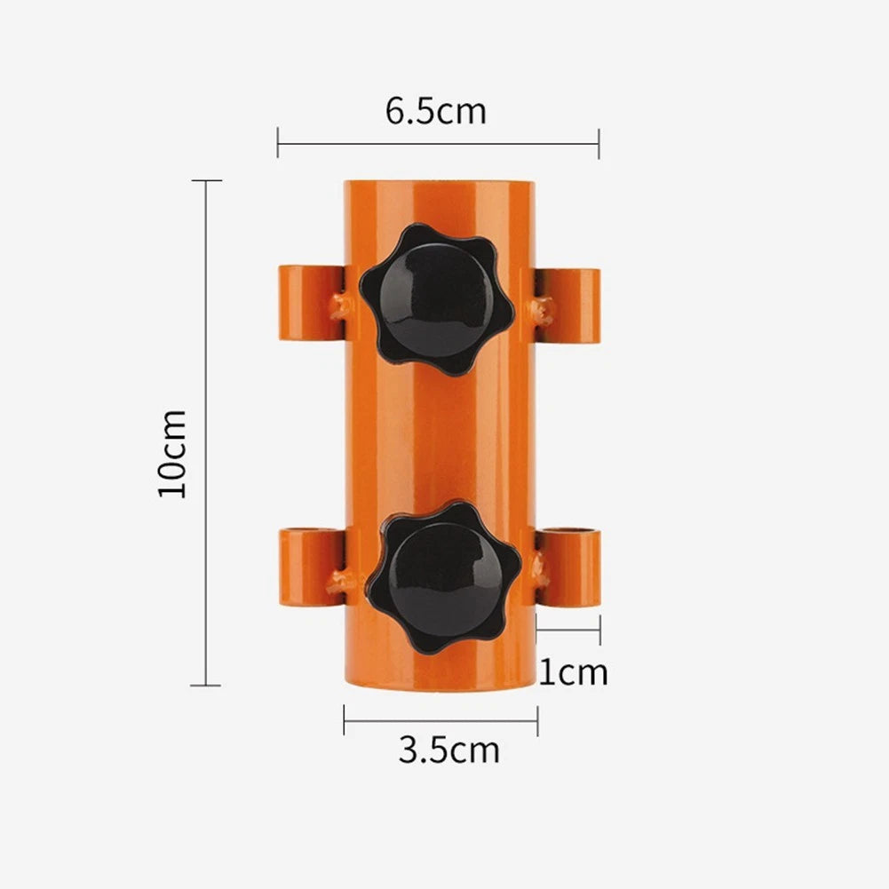 Tarp Pole Holder for Outdoor Use with Height Adjustment