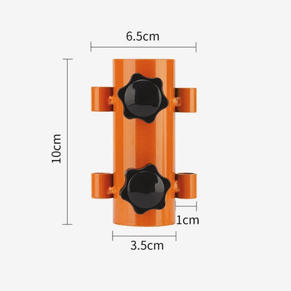 Tarp Pole Holder for Outdoor Use with Height Adjustment
