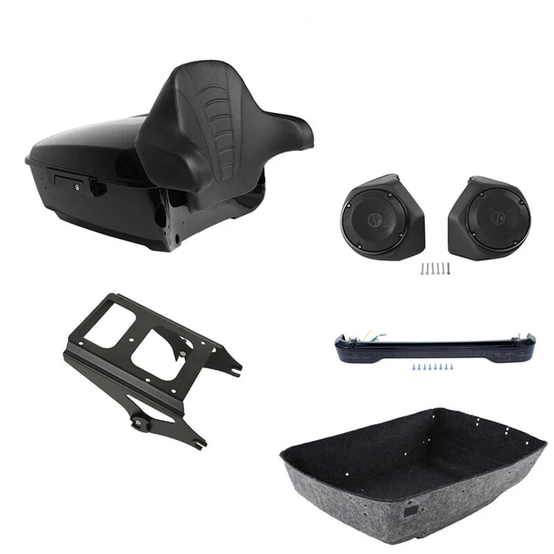 Backrest Mount Speakers for Harley Touring (2009–2013)