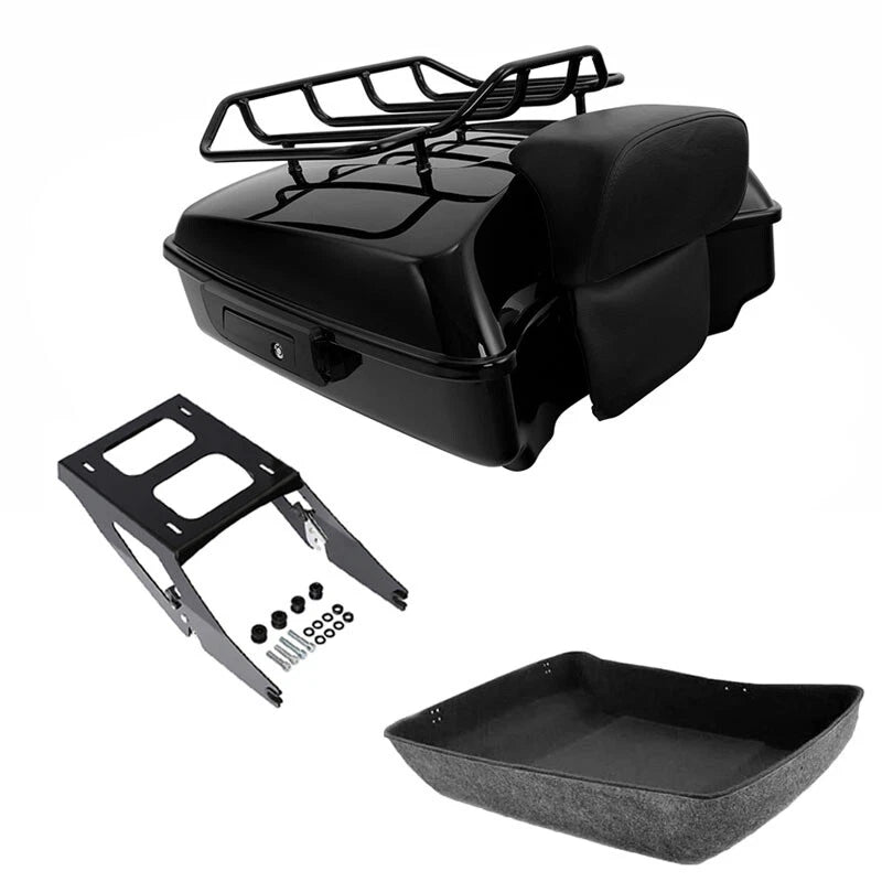 Chopped Trunk Backrest Rack for Harley Sport Glide (2018–2021)