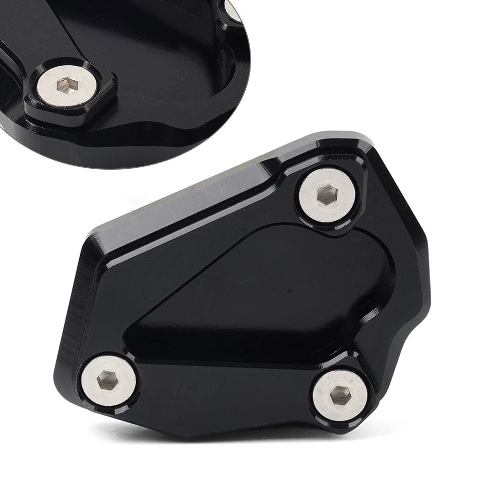 Kickstand Side Stand Extension Foot Plate Pad For BMW S1000R S1000RR 19-23 Black