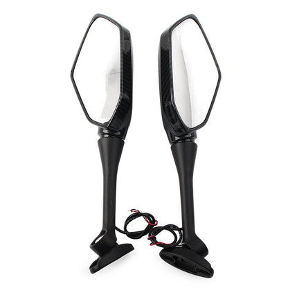 LED Turn Signal Side Mirrors for Honda CBR600RR CBR1000RR (2004–2007)