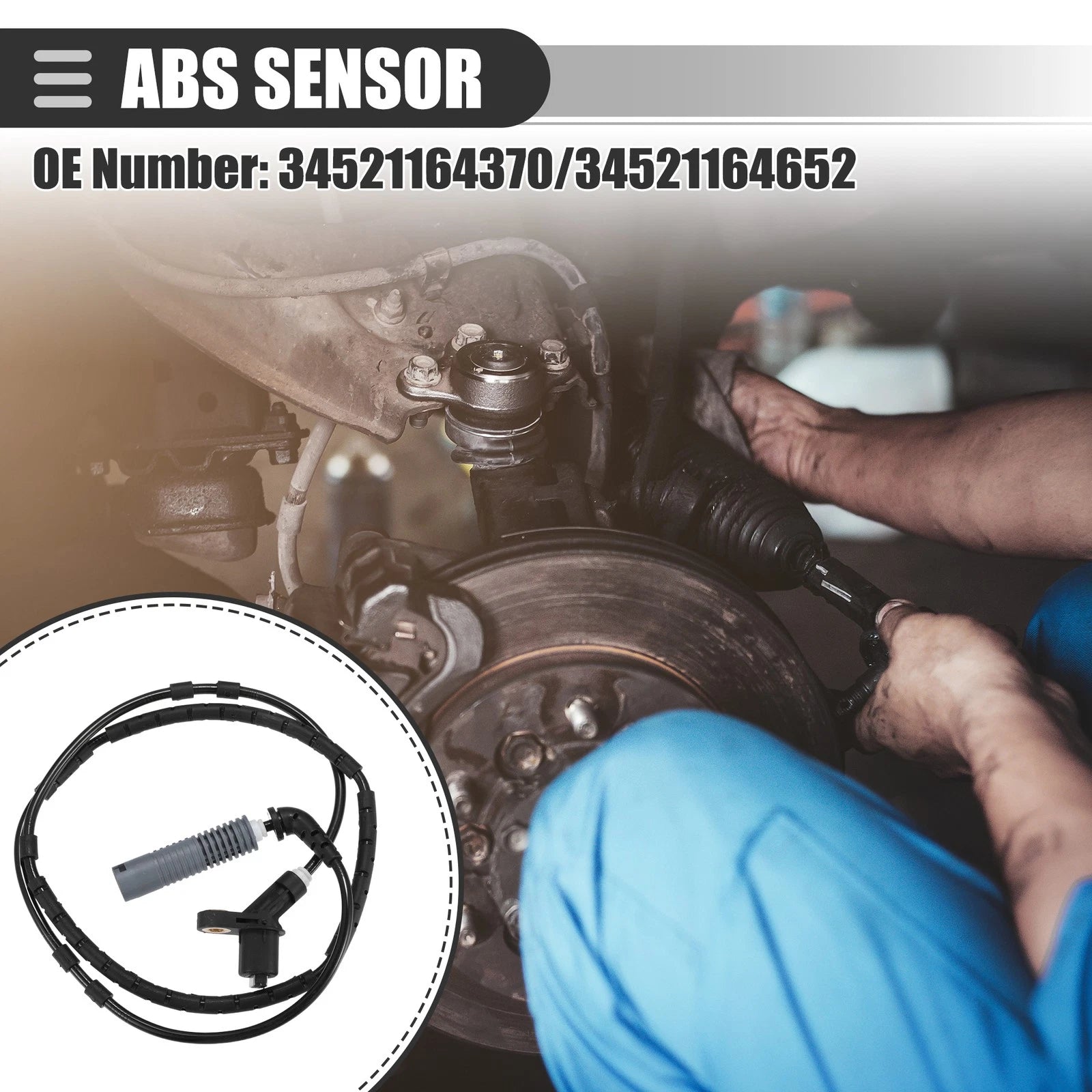 Rear ABS Wheel Speed Sensor for BMW 320i (2001–2002) Replacement OEM Fit
