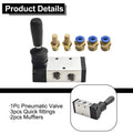 5-Way 2-Position Solenoid Valve Connector for Various Applications (5-60 PSI)