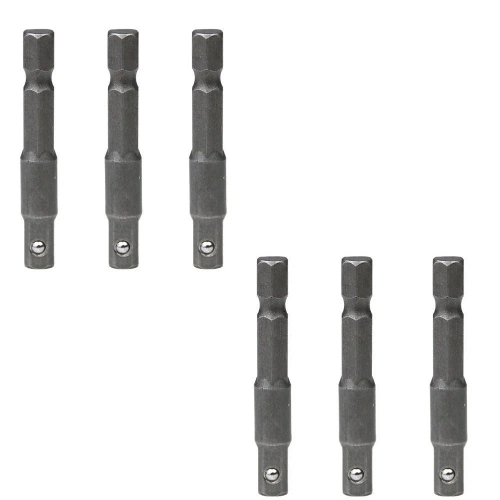 Metal Socket Adapter 1/4 Hex to 1/4 Square Drive for Drill Driver (2010–2023)