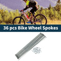 Bicycle Spokes and Nipples Set 45 Steel Galvanized Universal (Universal)