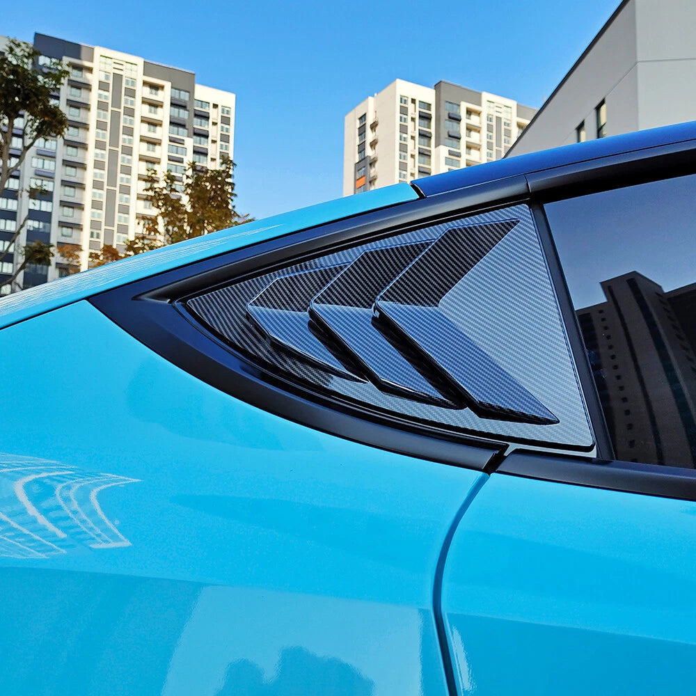 Carbon Look Side Window Louver Shutter Cover Trim for Tesla Model Y (2019–2026)
