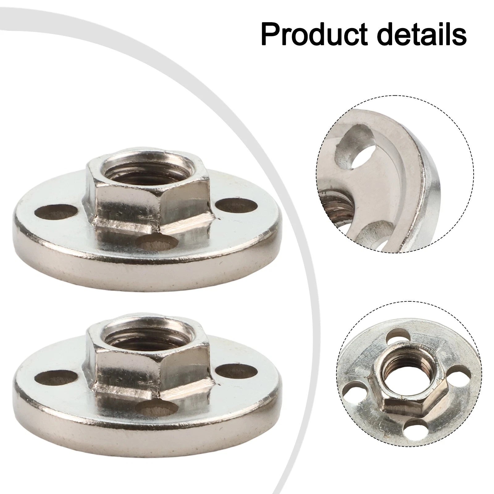 2pcs Pressure Plate Cover Hexagon Nut Tool for Type 100 Angle Grinder