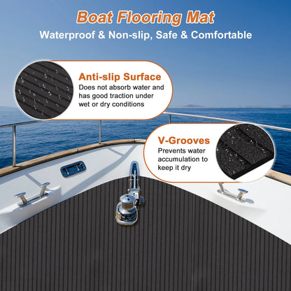 Foam Sheet Non-Slip Traction Pad for Boat Decking Surfboard (94" L x 16" W)