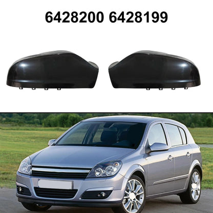 ABS Rearview Mirror Housing Cover Glossy Black for Opel Astra H 2004-2009
