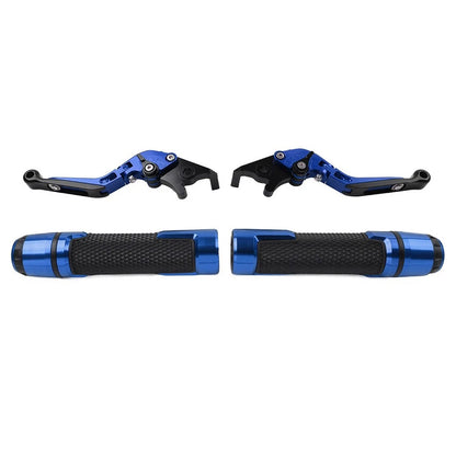 Folding Extendable Brake Clutch Lever for Kawasaki Ninja 125 (2019) Blue