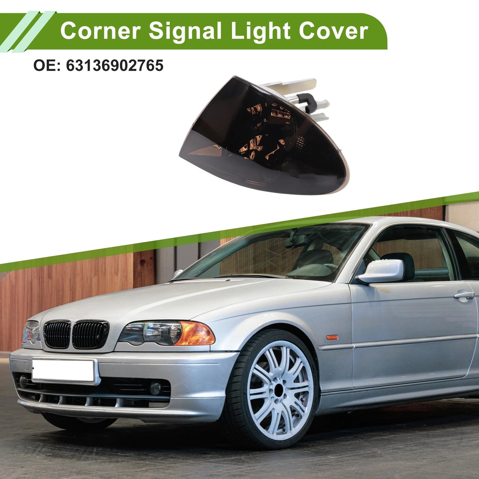 Left Corner Signal Light Cover Replacement for BMW 3 Series (1999–2001)