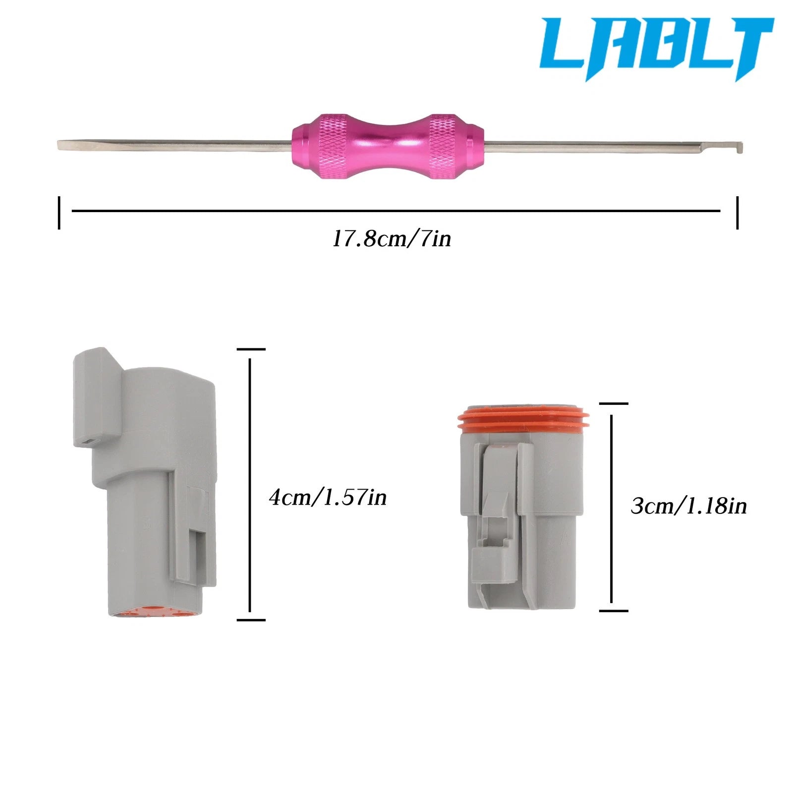 5X 3Pin Waterproof Electrical Wire DT Connectors for (Size 16)