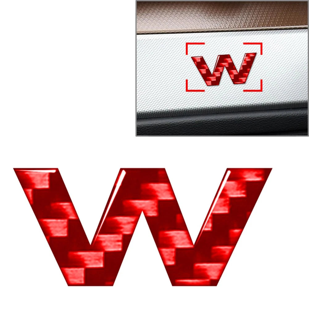 Red Lowercase Alphabet Letter Decals Stickers for