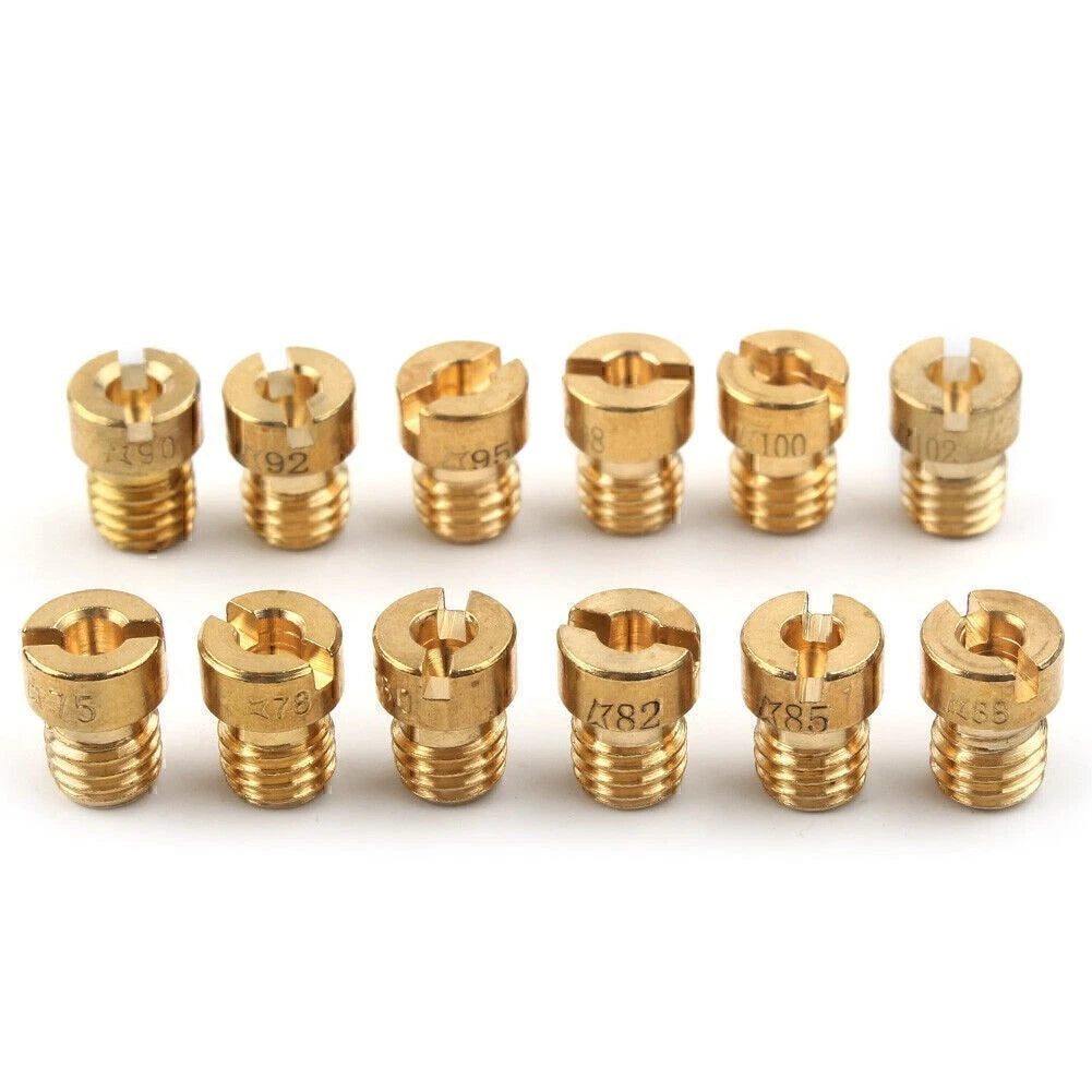 12pcs Carburetor Nozzles for Dellorto SHA PHBG (#75-#102)