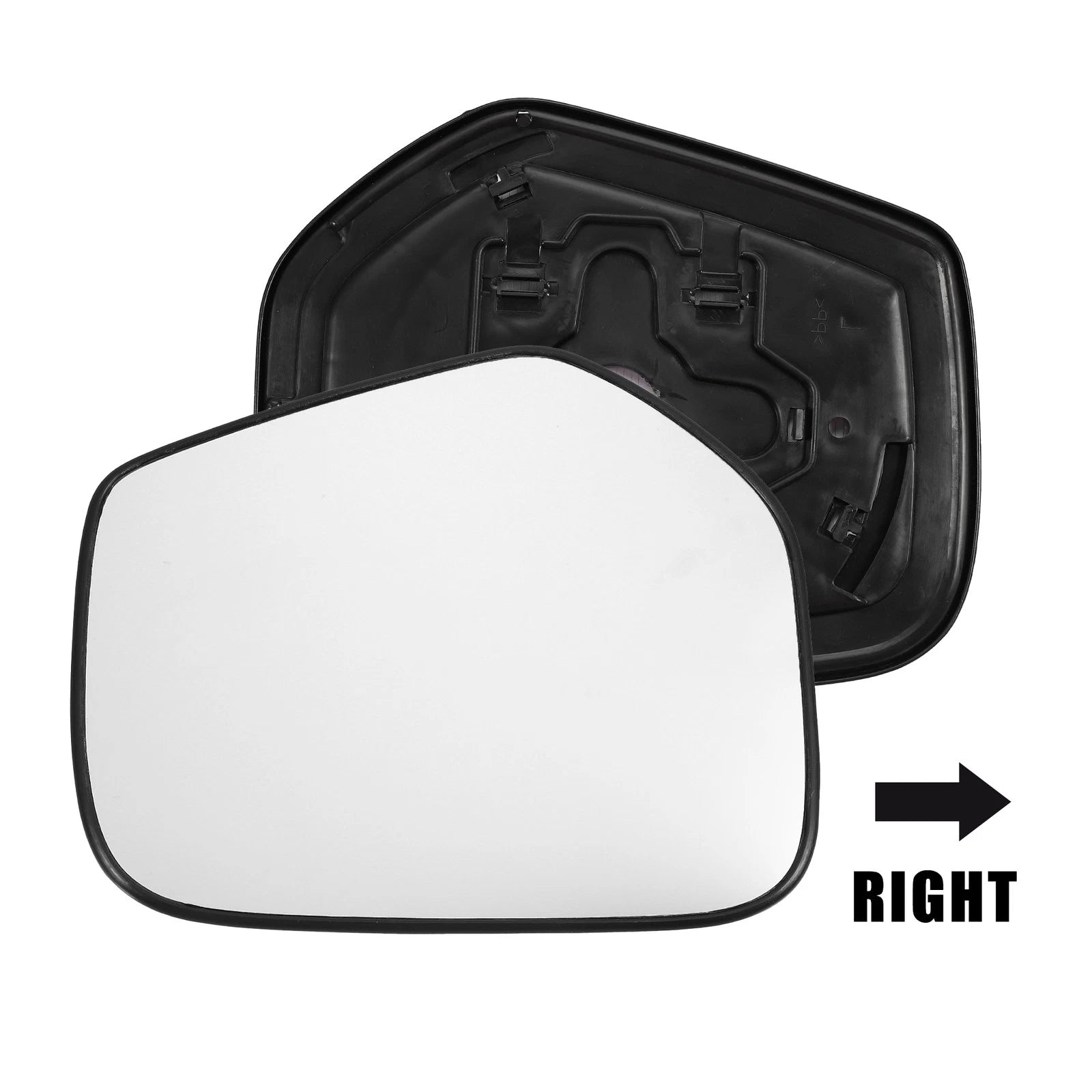 Rearview Mirror Glass Right Heated w Backing Plate for Mitsubishi (2007–2017)